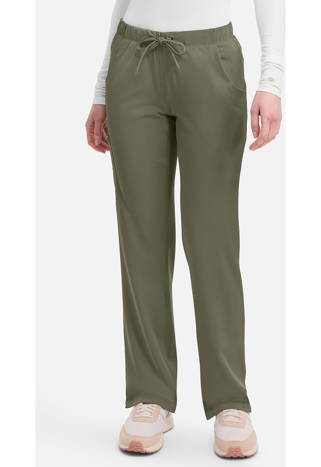 Rebecca Pant dames met middelhoge taille en rechte pijpen