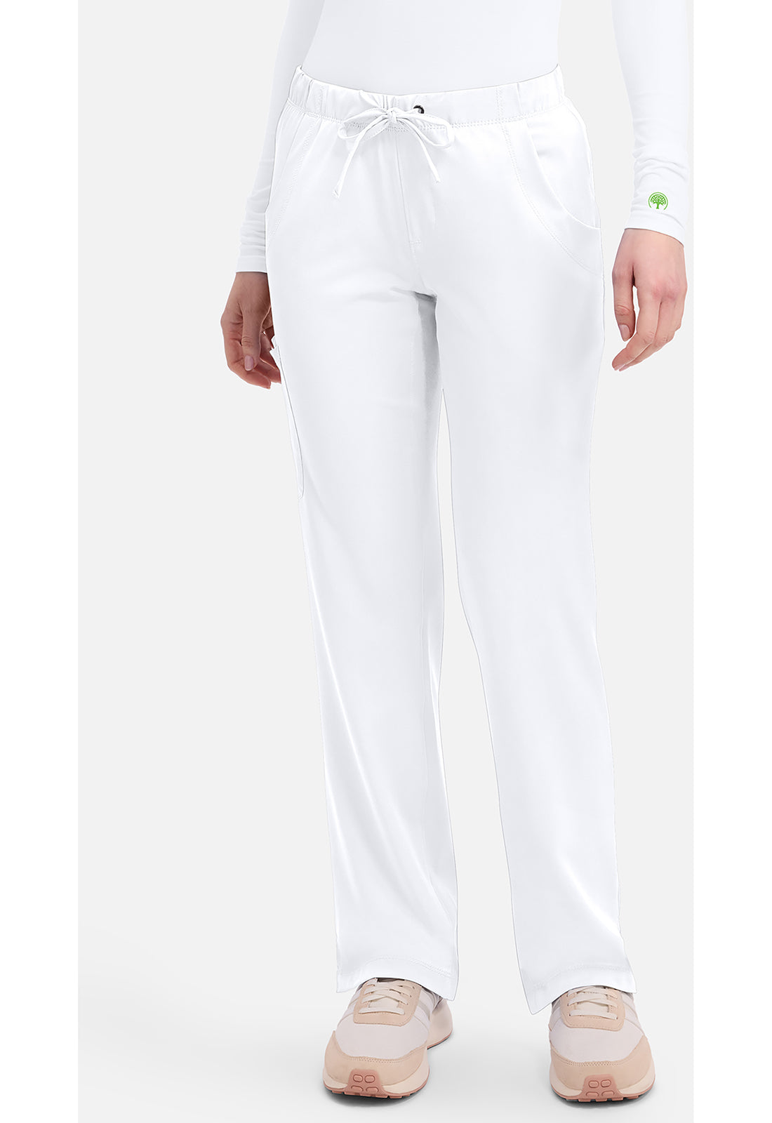 Rebecca Pant dames met middelhoge taille en rechte pijpen