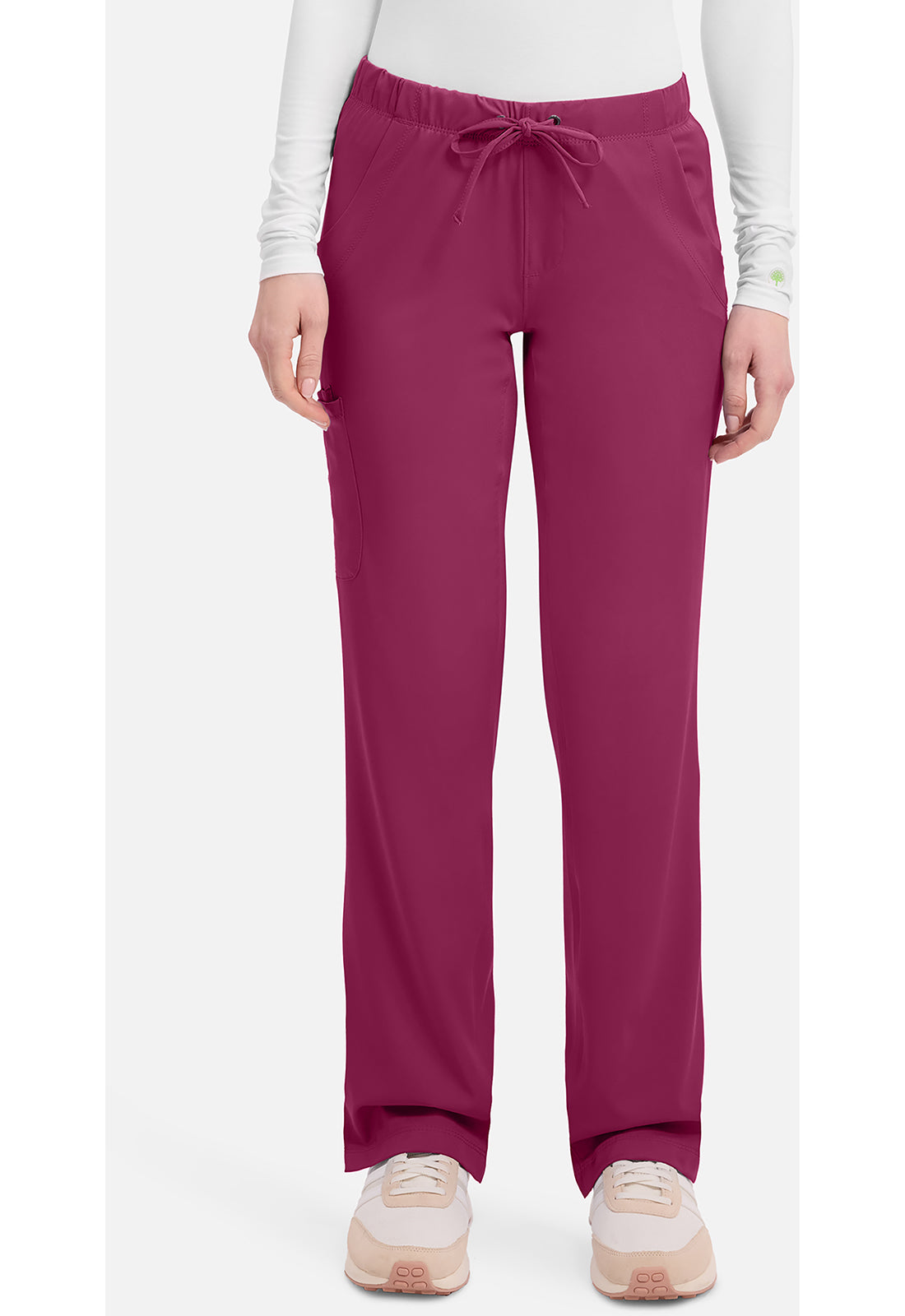 Rebecca Pant dames met middelhoge taille en rechte pijpen