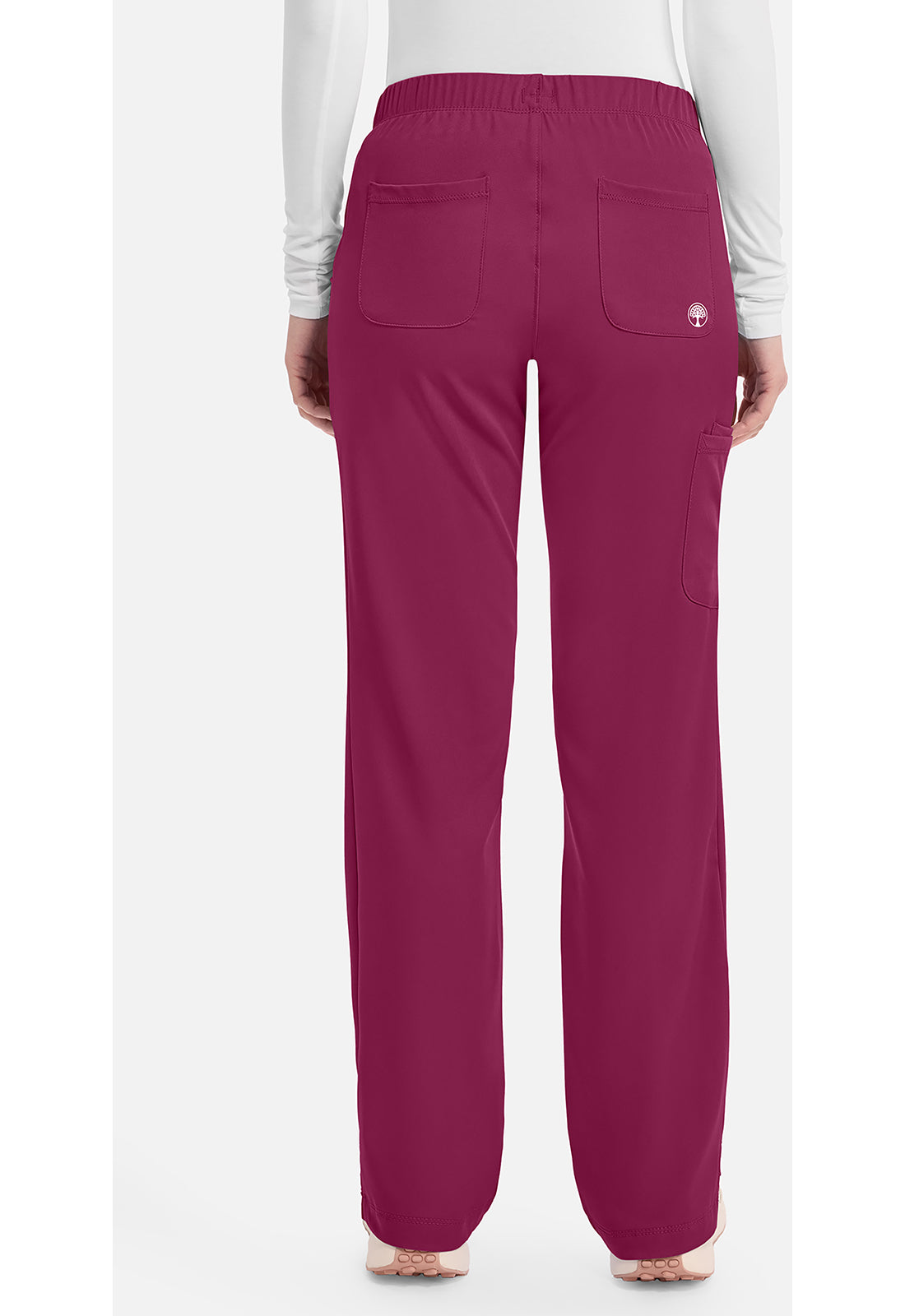 Rebecca Pant dames met middelhoge taille en rechte pijpen