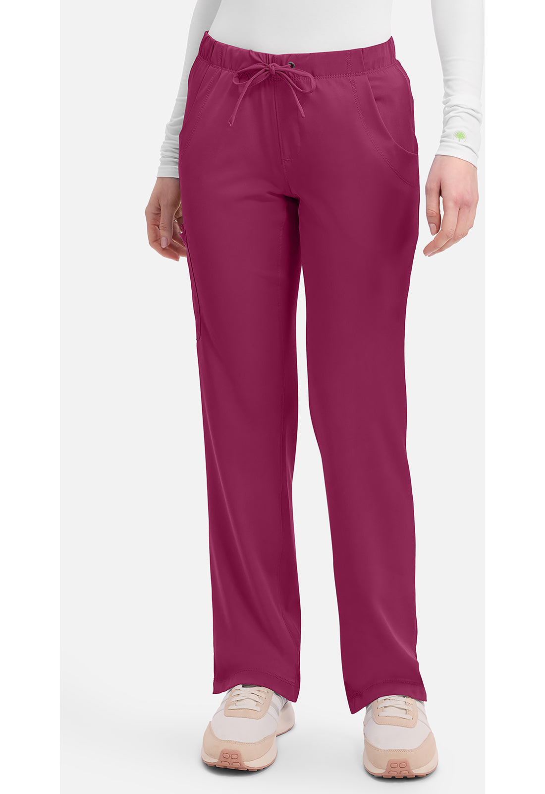 Rebecca Pant dames met middelhoge taille en rechte pijpen