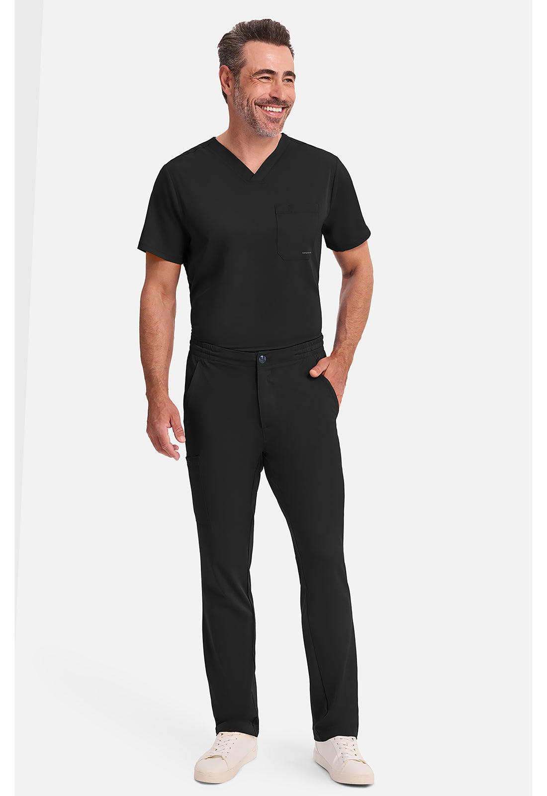 Ryan Pant met middelhoge taille en elastische tailleband met trekkoord