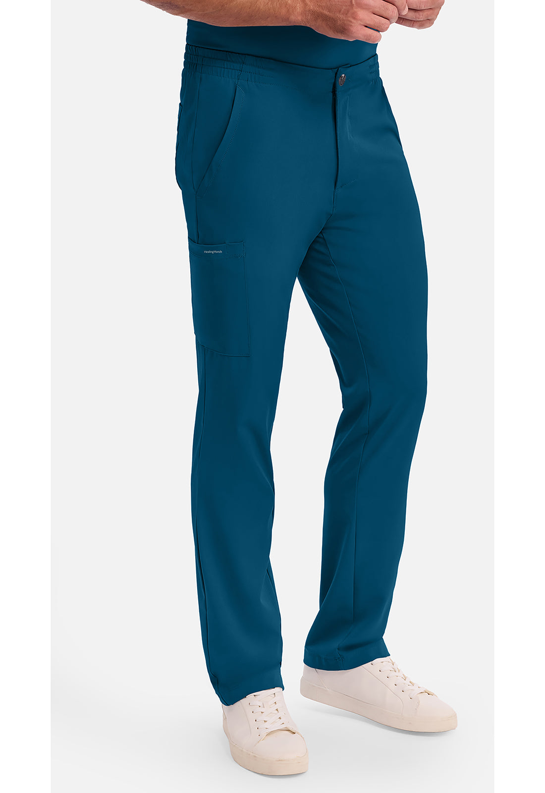 Ryan Pant met middelhoge taille en elastische tailleband met trekkoord