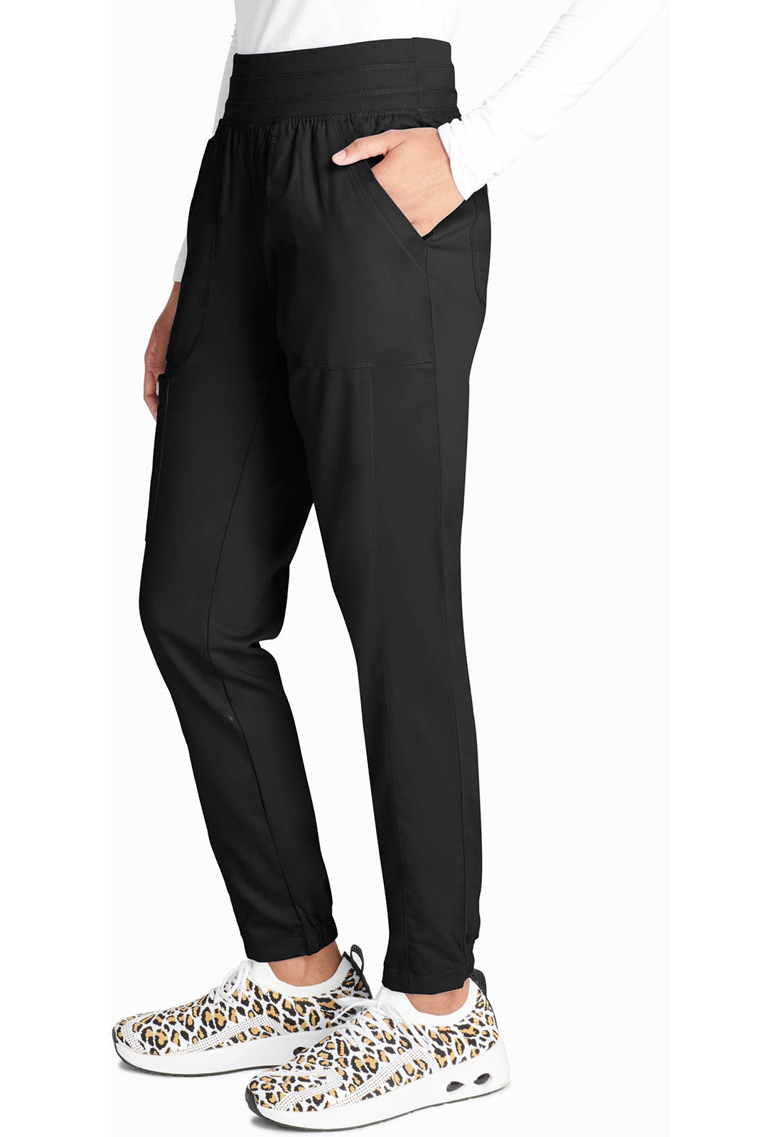 Natural Rise Jogger met ademende mesh tailleband en 2-way stretch WWE011