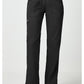 Pull-on broek met middelhoge taille en rechte pijpen met elastische tailleband en cargozak