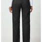 Pull-on broek met middelhoge taille en rechte pijpen met elastische tailleband en cargozak WWE110