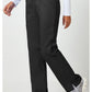 Pull-on broek met middelhoge taille en rechte pijpen met elastische tailleband en cargozak WWE110