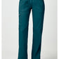 Pull-on broek met middelhoge taille en rechte pijpen met elastische tailleband en cargozak WWE110
