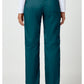 Pull-on broek met middelhoge taille en rechte pijpen met elastische tailleband en cargozak WWE110