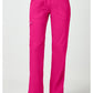 Pull-on broek met middelhoge taille en rechte pijpen met elastische tailleband en cargozak WWE110