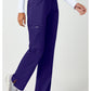 Pull-on broek met middelhoge taille en rechte pijpen met elastische tailleband en cargozak WWE110