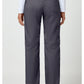 Pull-on broek met middelhoge taille en rechte pijpen met elastische tailleband en cargozak WWE110