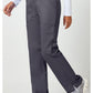 Pull-on broek met middelhoge taille en rechte pijpen met elastische tailleband en cargozak WWE110