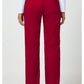 Pull-on broek met middelhoge taille en rechte pijpen met elastische tailleband en cargozak WWE110