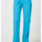 Pull-on broek met middelhoge taille en rechte pijpen met elastische tailleband en cargozak WWE110