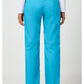 Pull-on broek met middelhoge taille en rechte pijpen met elastische tailleband en cargozak WWE110