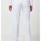 Pull-on broek met middelhoge taille en rechte pijpen met elastische tailleband en cargozak WWE110