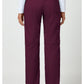 Pull-on broek met middelhoge taille en rechte pijpen met elastische tailleband en cargozak WWE110