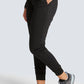 Halfhoge joggingbroek met taps toelopende pijpen en gebreide tailleband WWE115