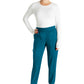 Halfhoge joggingbroek met taps toelopende pijpen en gebreide tailleband WWE115