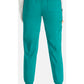 Halfhoge joggingbroek met taps toelopende pijpen en gebreide tailleband WWE115