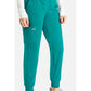 Halfhoge joggingbroek met taps toelopende pijpen en gebreide tailleband WWE115