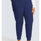 Halfhoge joggingbroek met taps toelopende pijpen en gebreide tailleband WWE115