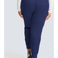 Halfhoge joggingbroek met taps toelopende pijpen en gebreide tailleband WWE115