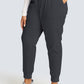 Halfhoge joggingbroek met taps toelopende pijpen en gebreide tailleband WWE115