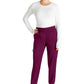 Halfhoge joggingbroek met taps toelopende pijpen en gebreide tailleband WWE115