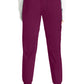 Halfhoge joggingbroek met taps toelopende pijpen en gebreide tailleband WWE115