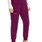 Halfhoge joggingbroek met taps toelopende pijpen en gebreide tailleband WWE115