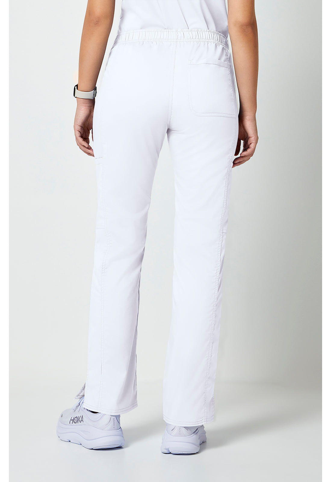 Cherokee Workwear Mid-rise jeans met gematigde uitlopende pijpen en trekkoord met cargozakken en 2-way stretch WWE120