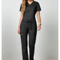 Cherokee Workwear Mid-rise jeans met gematigde uitlopende pijpen en trekkoord met cargozakken en 2-way stretch WWE120