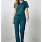 Cherokee Workwear Mid-rise jeans met gematigde uitlopende pijpen en trekkoord met cargozakken en 2-way stretch WWE120