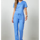 Cherokee Workwear Mid-rise jeans met gematigde uitlopende pijpen en trekkoord met cargozakken en 2-way stretch WWE120