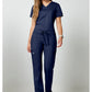 Cherokee Workwear Mid-rise jeans met gematigde uitlopende pijpen en trekkoord met cargozakken en 2-way stretch WWE120