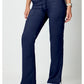 Cherokee Workwear Mid-rise jeans met gematigde uitlopende pijpen en trekkoord met cargozakken en 2-way stretch WWE120