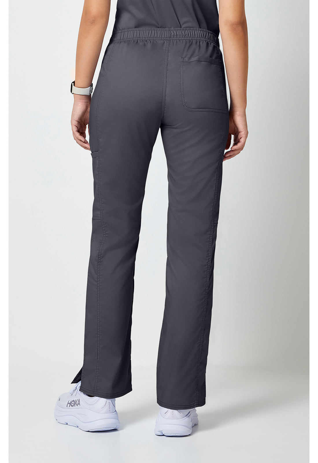 Cherokee Workwear Mid-rise jeans met gematigde uitlopende pijpen en trekkoord met cargozakken en 2-way stretch WWE120