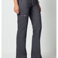 Cherokee Workwear Mid-rise jeans met gematigde uitlopende pijpen en trekkoord met cargozakken en 2-way stretch WWE120