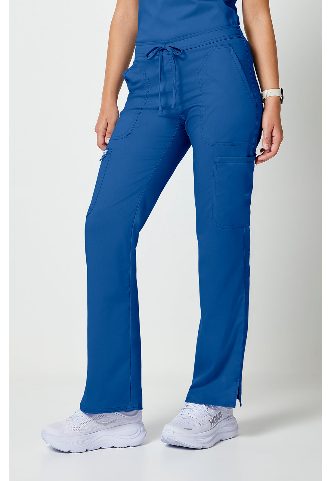 Cherokee Workwear Mid-rise jeans met gematigde uitlopende pijpen en trekkoord met cargozakken en 2-way stretch WWE120