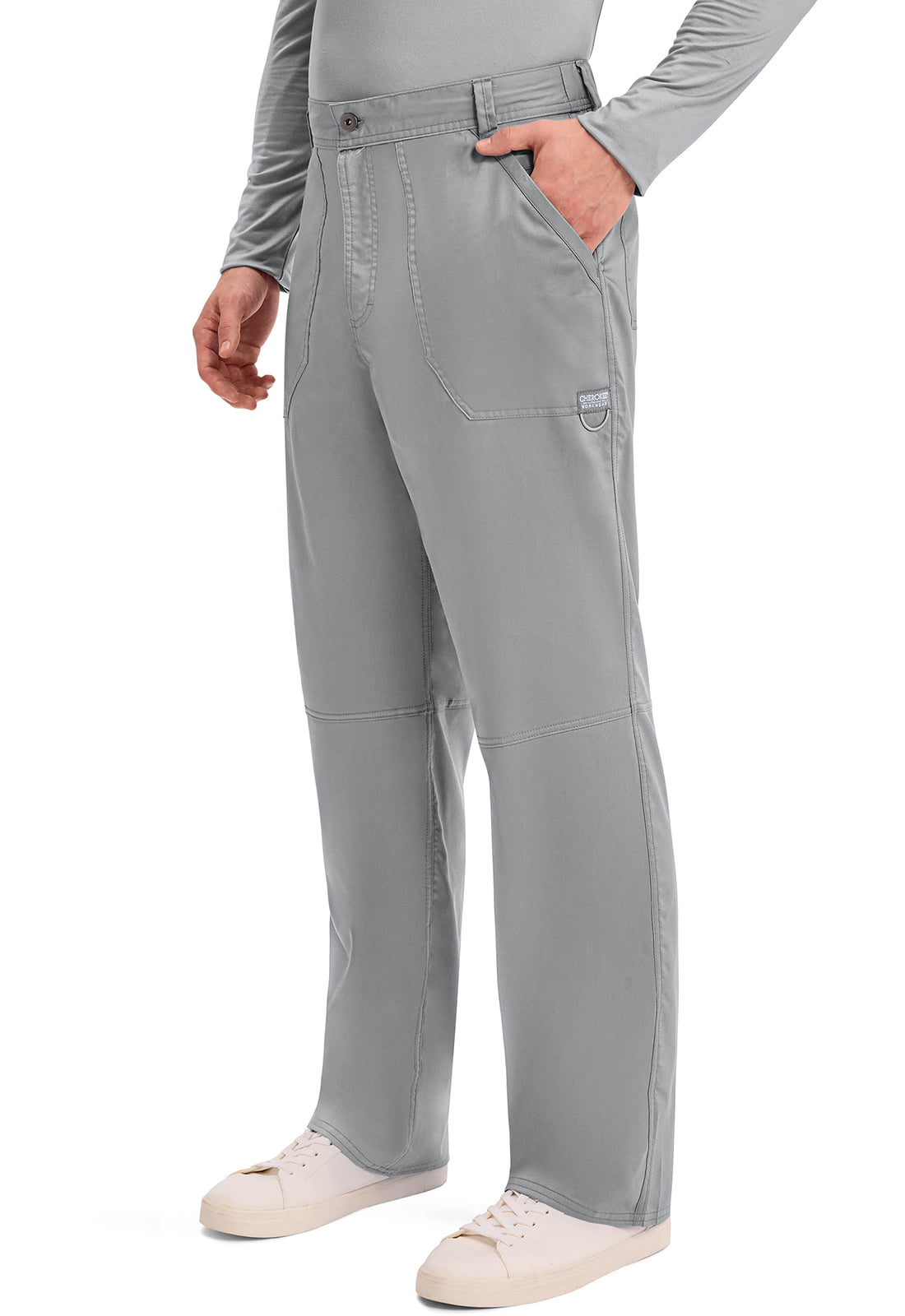 Cherokee Workwear Herenbroek met middelhoge taille en taps toelopende pijpen met 7 zakken en 2-way stretch WWE140