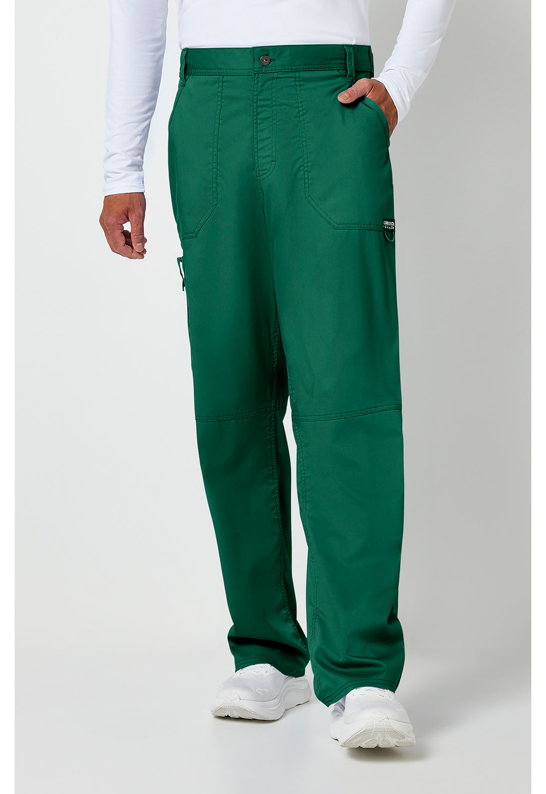 Cherokee Workwear Herenbroek met middelhoge taille en taps toelopende pijpen met 7 zakken en 2-way stretch WWE140