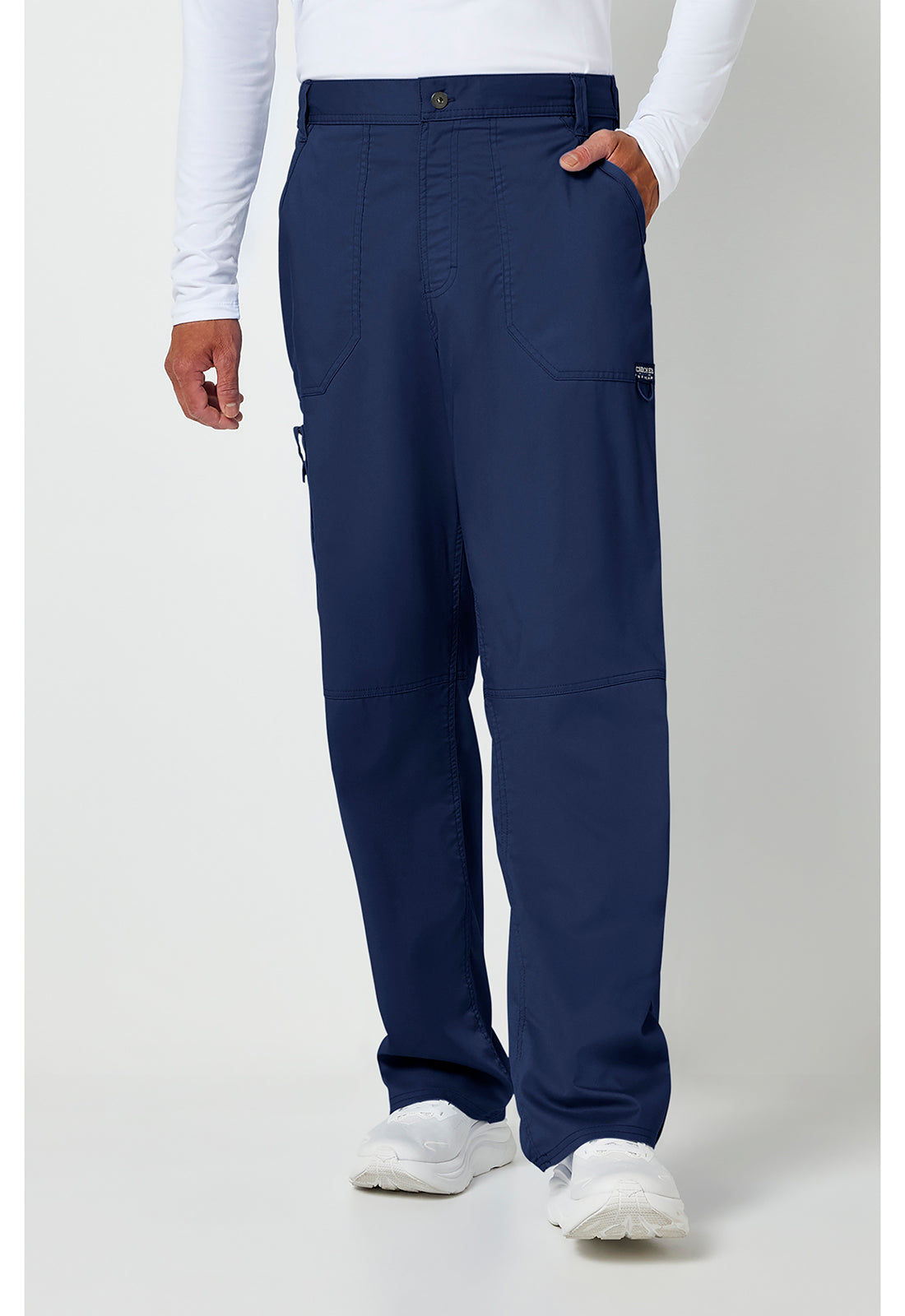 Cherokee Workwear Herenbroek met middelhoge taille en taps toelopende pijpen met 7 zakken en 2-way stretch WWE140