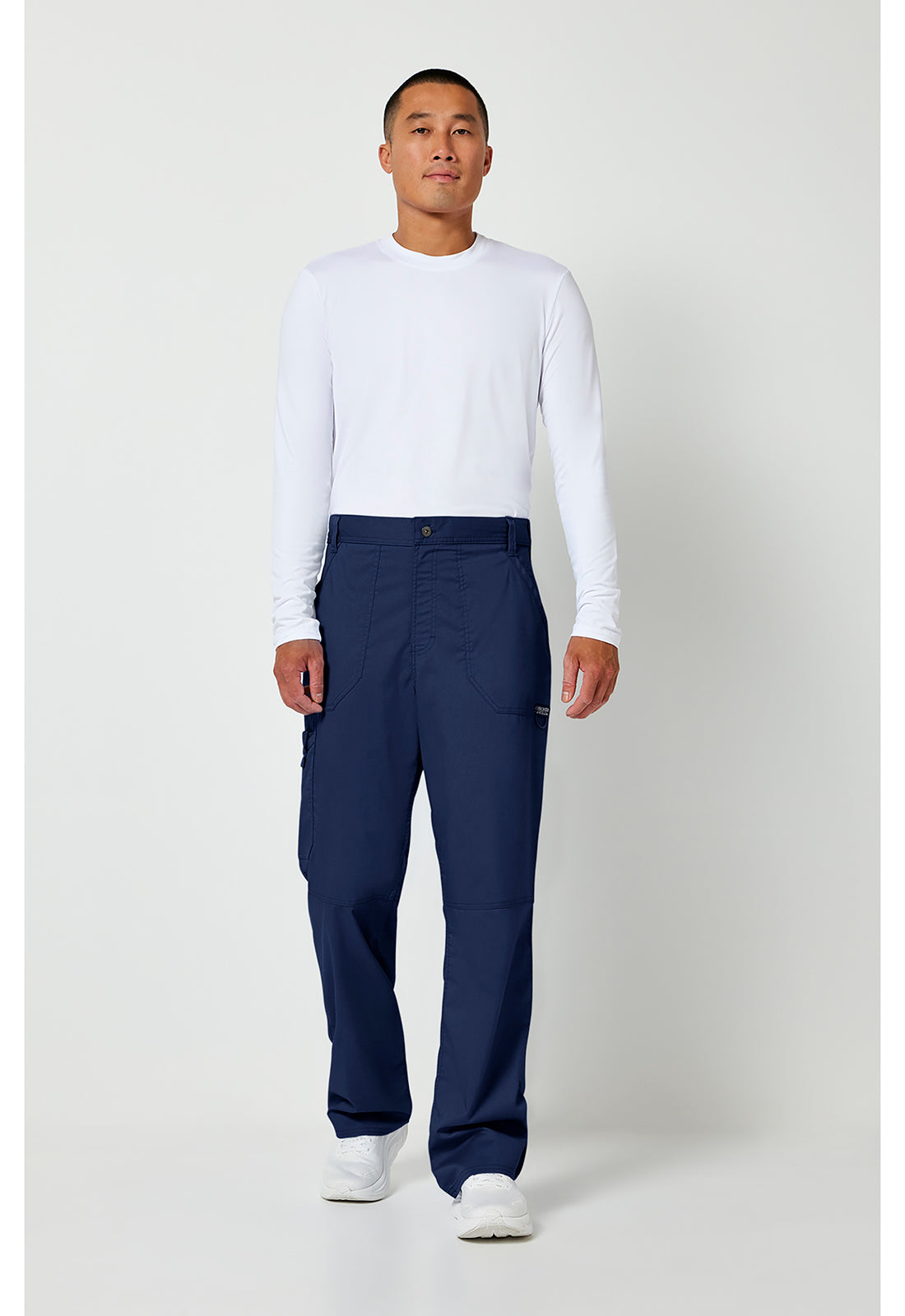 Cherokee Workwear Herenbroek met middelhoge taille en taps toelopende pijpen met 7 zakken en 2-way stretch WWE140