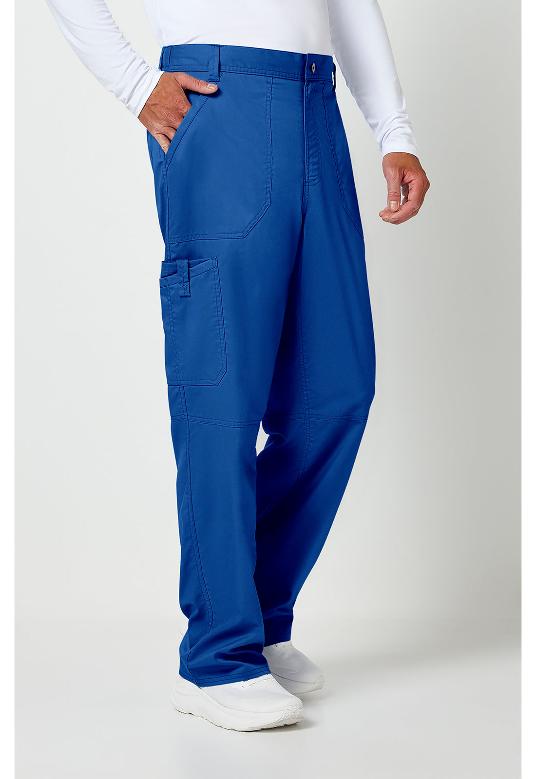 Cherokee Workwear Herenbroek met middelhoge taille en taps toelopende pijpen met 7 zakken en 2-way stretch WWE140