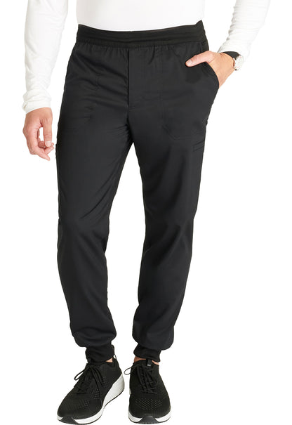 Heren joggingbroek met meshdetails en taps toelopende pijpen WWE251