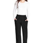Cargo broek met middelhoge taille en elastische tailleband met 7 zakken en Core Stretch WWE4005