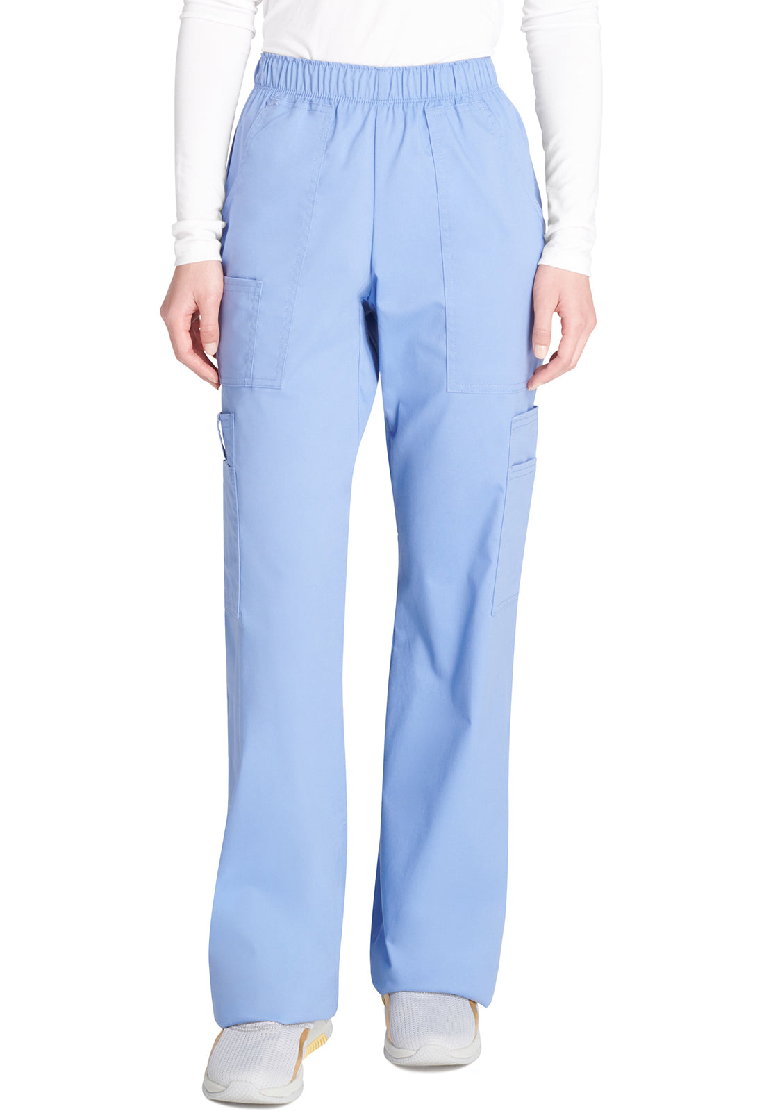 Cargo broek met middelhoge taille en elastische tailleband met 7 zakken en Core Stretch WWE4005