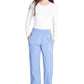 Cargo broek met middelhoge taille en elastische tailleband met 7 zakken en Core Stretch WWE4005